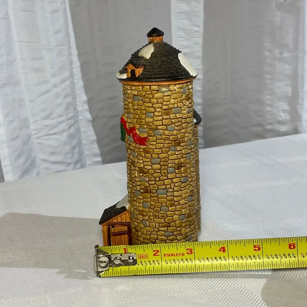 Lemax 1999 Silo #94381 Christmas Village Farm Porcelain Retired w/ Box(c25-926-1